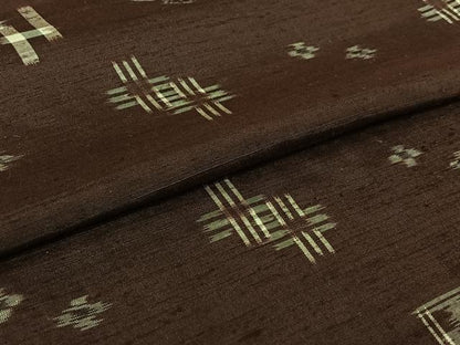 平和屋着物▽本場琉球絣　単衣　正絹　逸品　AABI7055jh