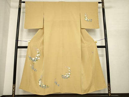 平和屋着物●訪問着　友禅　作家物　花丸文　正絹　逸品　AABI7084ck