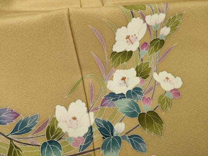 平和屋着物●訪問着　友禅　作家物　花丸文　正絹　逸品　AABI7084ck