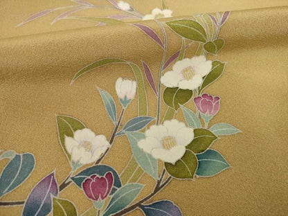 平和屋着物●訪問着　友禅　作家物　花丸文　正絹　逸品　AABI7084ck