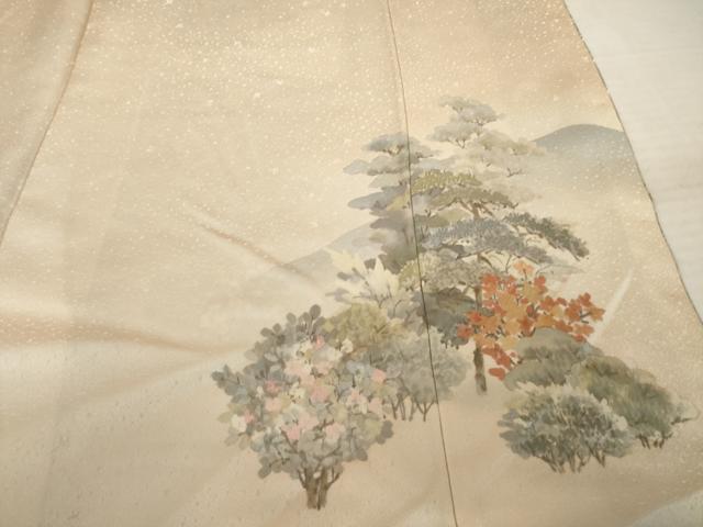 平和屋着物●訪問着　作家物　長府練塀　金彩　正絹　逸品　AABI7086ck