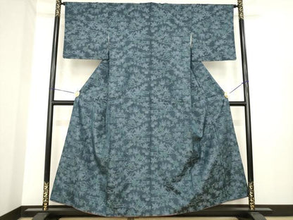 平和屋着物●本場大島紬　竜田川　正絹　逸品　AABI7089ck
