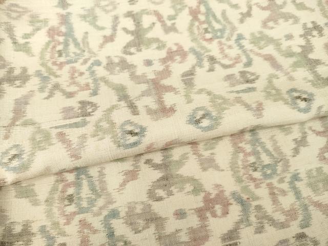 平和屋着物●小千谷紬　正絹　逸品　AABI7090ck