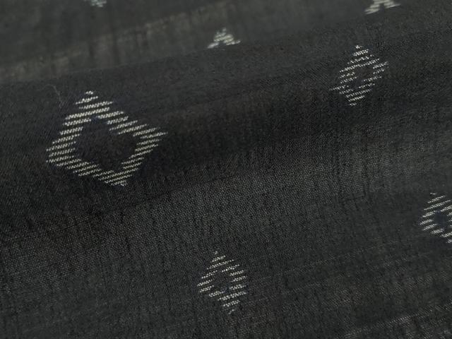 平和屋着物＊夏物　紗紬　菱文　正絹　逸品　AABI7106ck