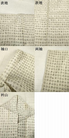 平和屋着物＊夏物　小紋　十字絣文様　AABI7107ck
