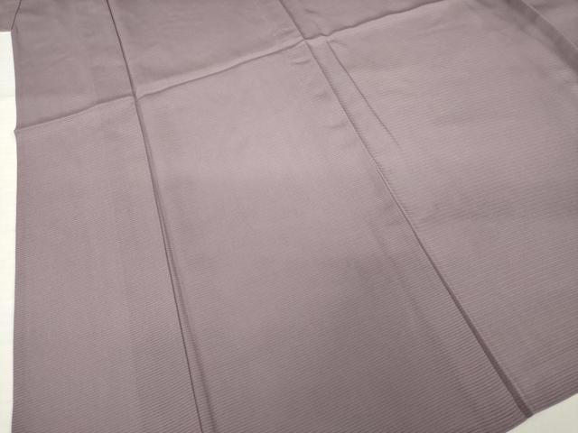 平和屋着物＊夏物　色無地　絽　葡萄鼠色　正絹　逸品　AABI7120ck