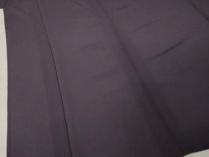 平和屋着物＊夏物　色無地　絽　黒紅色　正絹　逸品　AABI7121ck