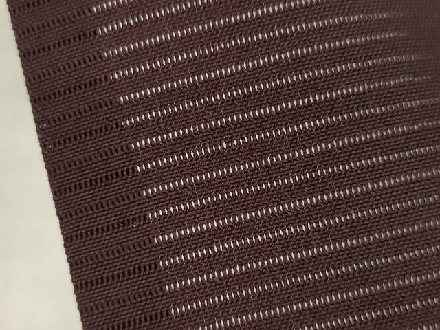 平和屋着物＊夏物　色無地　絽　黒鳶色　正絹　逸品　AABI7125ck