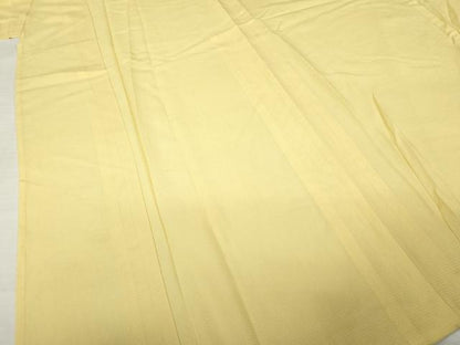 平和屋着物＊夏物　色無地　絽　玉蜀黍色　正絹　逸品　AABI7127ck