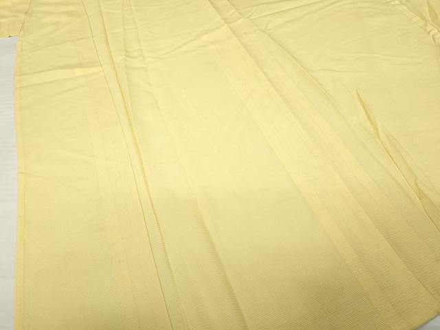 平和屋着物＊夏物　色無地　絽　玉蜀黍色　正絹　逸品　AABI7127ck