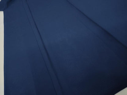 平和屋着物＊夏物　色無地　絽　留紺色　正絹　逸品　AABI7130ck