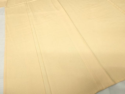 平和屋着物＊夏物　色無地　絽　薄香色　正絹　逸品　AABI7131ck