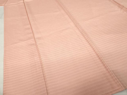 平和屋着物＊夏物　色無地　変わり絽　宍色　正絹　逸品　AABI7133ck