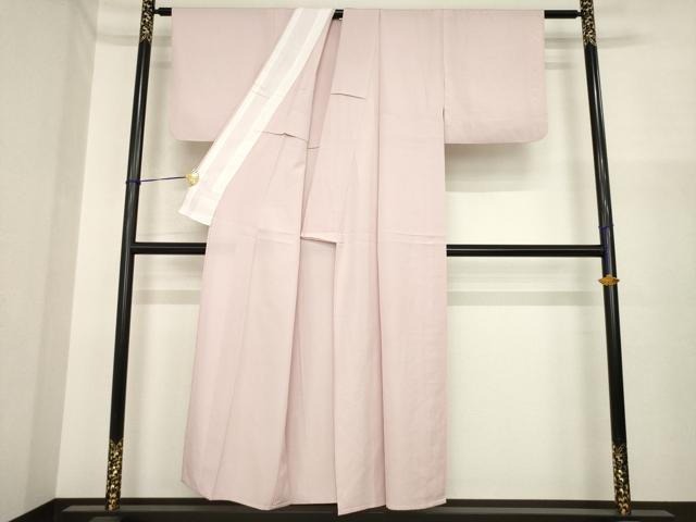 平和屋着物＊夏物　色無地　絽　薄柿色　正絹　逸品　AABI7137ck
