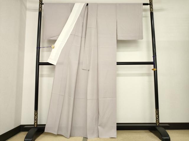 平和屋着物＊夏物　色無地　絽　薄柿色　正絹　逸品　AABI7139ck