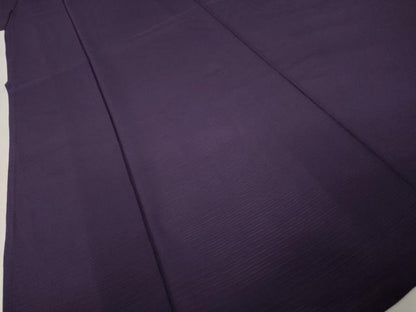 平和屋着物＊夏物　色無地　絽　黒紅色　正絹　逸品　AABI7142ck