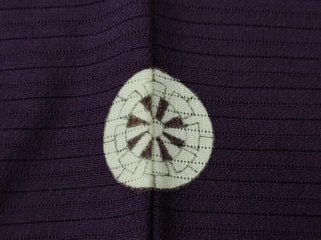 平和屋着物＊夏物　色無地　絽　黒紅色　正絹　逸品　AABI7142ck