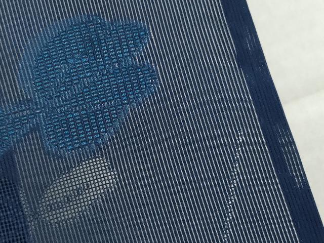 平和屋着物＊夏物　小紋　舞花紋紗　正絹　逸品　AABI7144ck