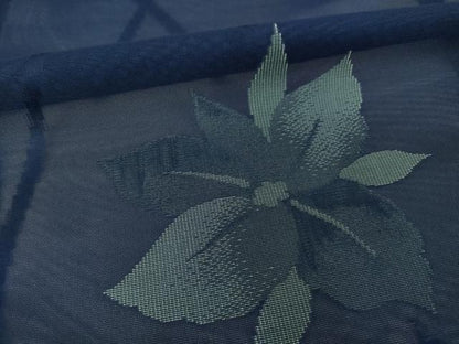 平和屋着物＊夏物　小紋　紗　舞花文　正絹　逸品　AABI7147ck