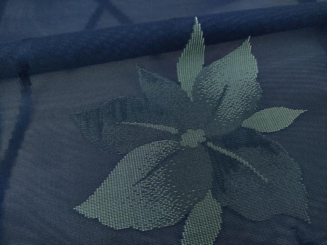 平和屋着物＊夏物　小紋　紗　舞花文　正絹　逸品　AABI7147ck