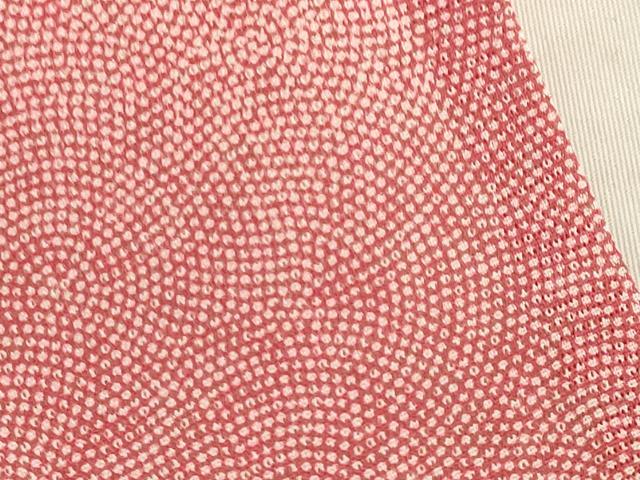 平和屋着物＊夏物　江戸小紋　絽　鮫小紋柄　正絹　逸品　AABI7151ck