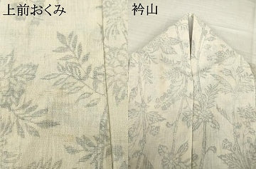 平和屋着物＊夏物　小紋　更紗花蔦草文　AABI7155ck