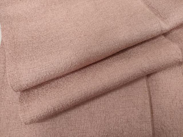 平和屋着物▽上質な色無地　単衣　紅梅色　正絹　逸品　AABI7166cs