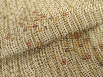 平和屋着物▽上質な紬　単衣　あられ　正絹　逸品　AABI7176cs