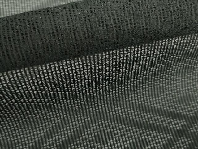 平和屋着物▽羽織　スリーシーズン　春夏秋　塵除け　黒地　正絹　逸品　未使用　AABI7182cs
