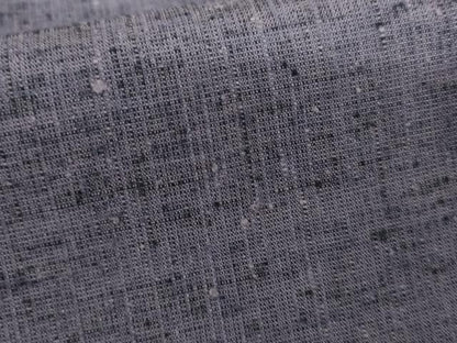 平和屋着物▽上質な紬　単衣　色無地　江戸紫色　正絹　逸品　AABI7206cs