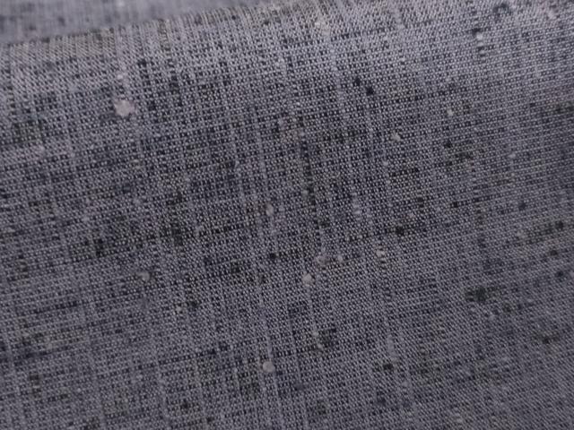平和屋着物▽上質な紬　単衣　色無地　江戸紫色　正絹　逸品　AABI7206cs