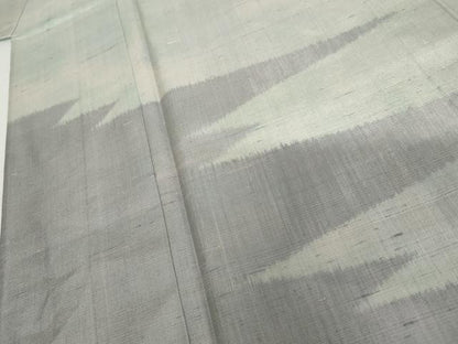 平和屋着物▽訪問着　単衣　紬地　霞文　正絹　逸品　AABI7240cs