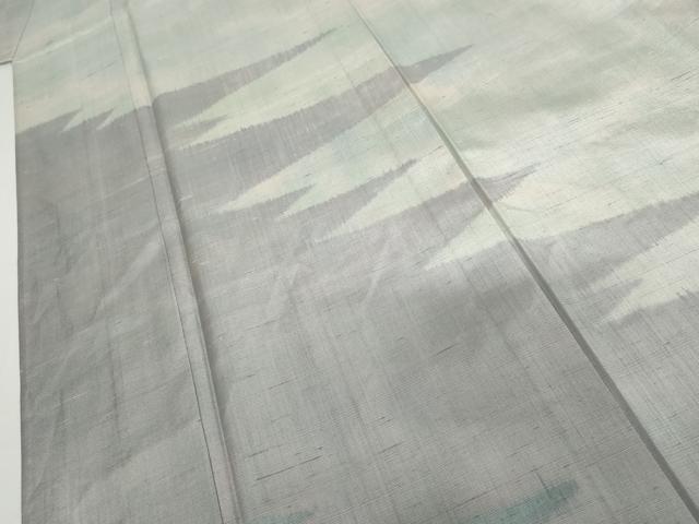 平和屋着物▽訪問着　単衣　紬地　霞文　正絹　逸品　AABI7240cs