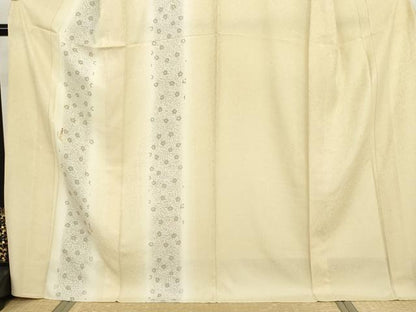 平和屋着物▽訪問着　単衣　刺繍　舞花間道　暈し染め　金糸　銀彩　正絹　逸品　AABI7242cs
