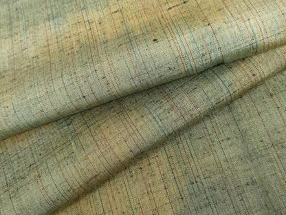 平和屋着物▽上質な紬　単衣　霞紋　正絹　逸品　AABI7249cs