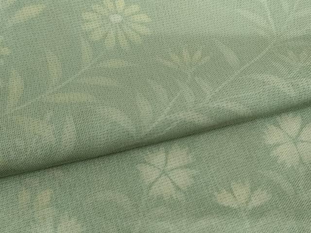 平和屋着物▽訪問着　無双　紗×絽　枝花文　暈し染め　正絹　逸品　AABI7260cs