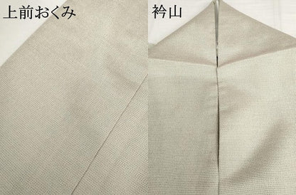 平和屋着物▽本塩沢　単衣　蚊絣　正絹　逸品　AABI7264cs