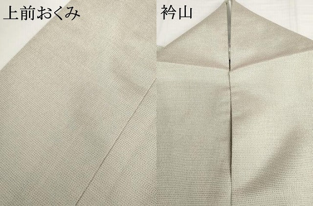 平和屋着物▽本塩沢　単衣　蚊絣　正絹　逸品　AABI7264cs