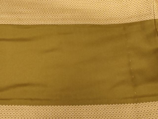 平和屋着物▽お召　単衣　100亀甲　総詰め　正絹　逸品　AABI7278cs