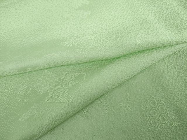 平和屋着物▽上質な色無地　単衣　破れ色紙地紋　裏葉柳色　そごう扱い　正絹　逸品　AABI7283cs