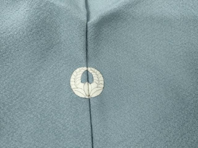 平和屋着物▽上質な色無地　単衣　浅縹色　正絹　逸品　AABI7294cs