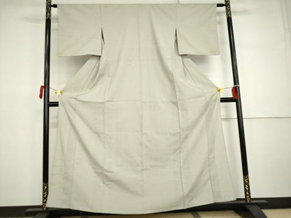 平和屋着物▽本塩沢　単衣　亀甲文　正絹　逸品　AABI7300cs