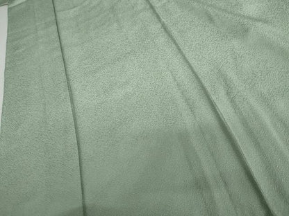 平和屋着物▽京加賀友禅　百貫達雄監修　色無地　単衣　紋意匠　錆青磁色　正絹　逸品　AABI7302cs