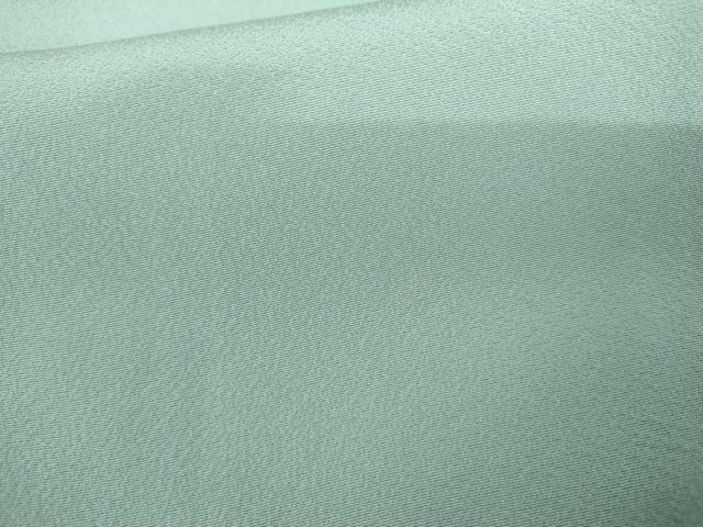 平和屋着物▽上質な色無地　単衣　白藍色　正絹　逸品　AABI7306cs