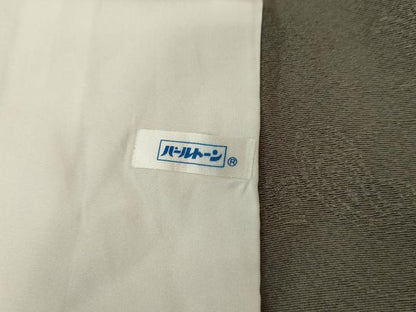 平和屋着物▽上質な色無地　単衣　花唐草地紋　青純色　正絹　逸品　AABI7316cs