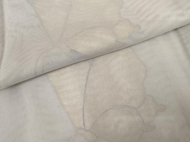 平和屋着物▽訪問着　単衣　紗×紗　舞蝶文　正絹　逸品　AABI7318cs