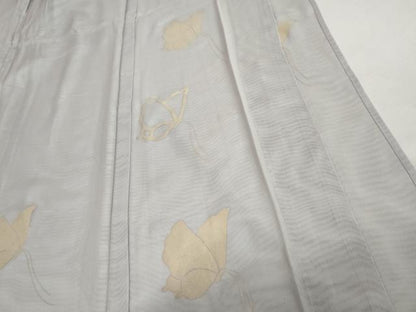 平和屋着物▽訪問着　単衣　紗×紗　舞蝶文　正絹　逸品　AABI7318cs