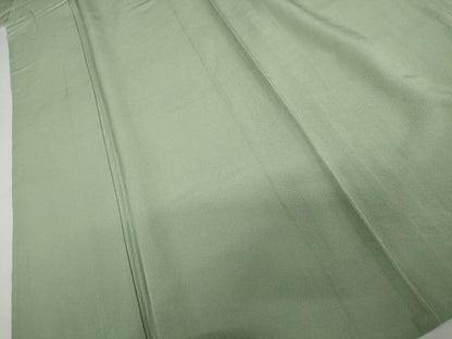 平和屋着物▽上質な色無地　単衣　薄青色　正絹　逸品　AABI7320cs
