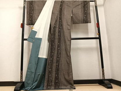 平和屋着物●本場大島紬　カタス9マルキ　花間道　ますいわ屋扱い　ロング丈　正絹　逸品　AABI7321ph