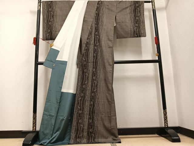 平和屋着物●本場大島紬　カタス9マルキ　花間道　ますいわ屋扱い　ロング丈　正絹　逸品　AABI7321ph